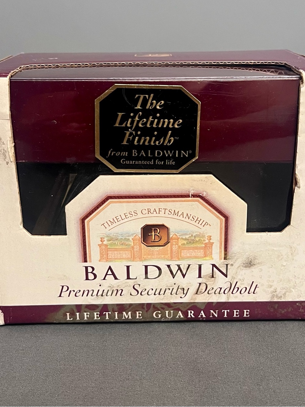 Baldwin Premium Security Deadbolt Single Cylinder Solid Polished Brass